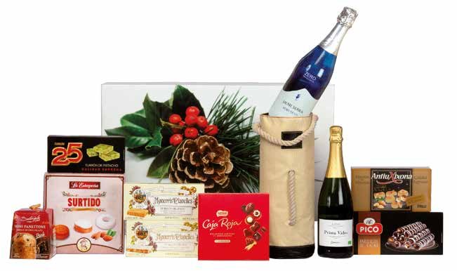 Estuche Navideño Cava y Turrones — Ref. 541