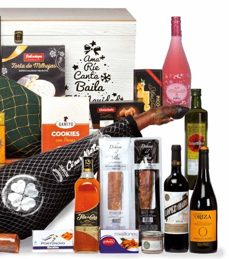 Baúl con Jamón Reserva Familiar Etiqueta Negra de Salamanca — Ref. 306