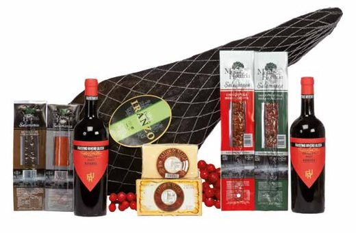 Caja Jamonera con Jamón Serrano Bodega — Ref. 507