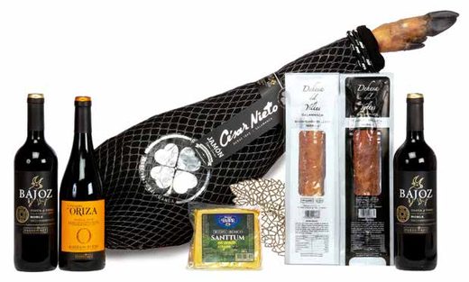 Caja Jamonera con Jamón de Ibéricos César Nieto Reserva Familiar — Ref. 510