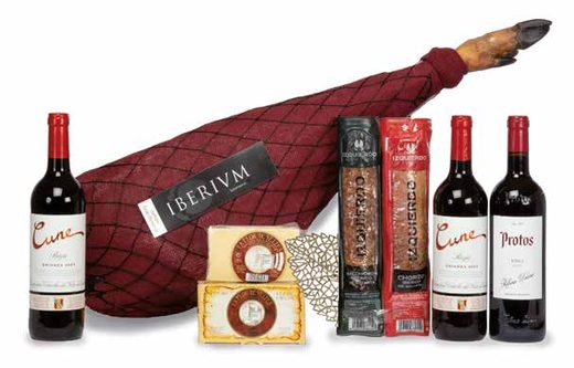 Caja Jamonera con Jamón de Ibéricos Izquierdo Gran Reserva Iberium — Ref. 511